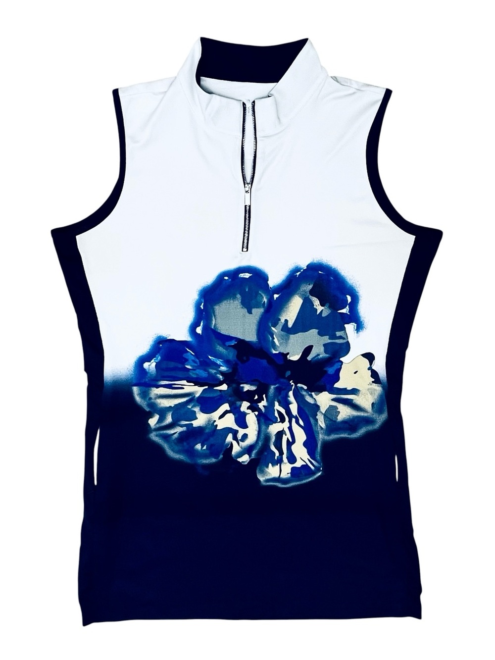 Tail Activewear Dress Blue Bloom Flower Golf Tennis UPF 50+ Zip/Pockets Sz XL - Picture 2 of 12